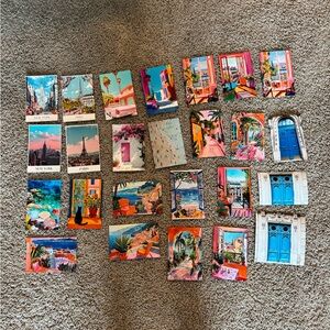 Colorful Set of 4x6 Travel Prints